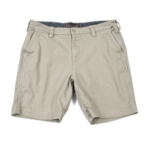 Chrome Industries Mens 36 Khaki Stretch Chino Shorts Commuter Performance Casual